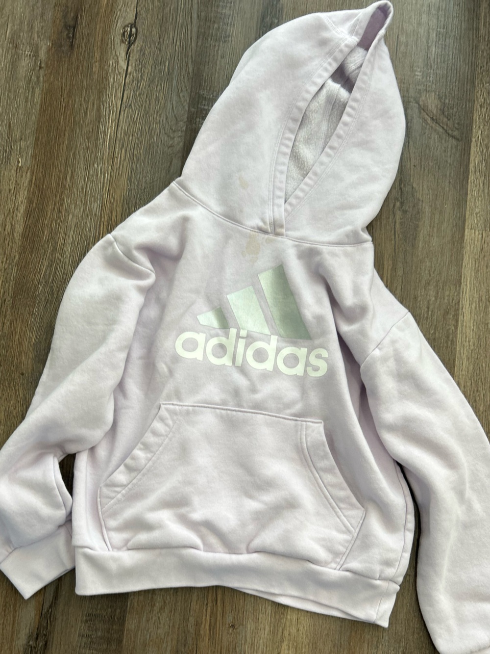 adidas Kids Lavender Logo Hoodie - Casual Girls